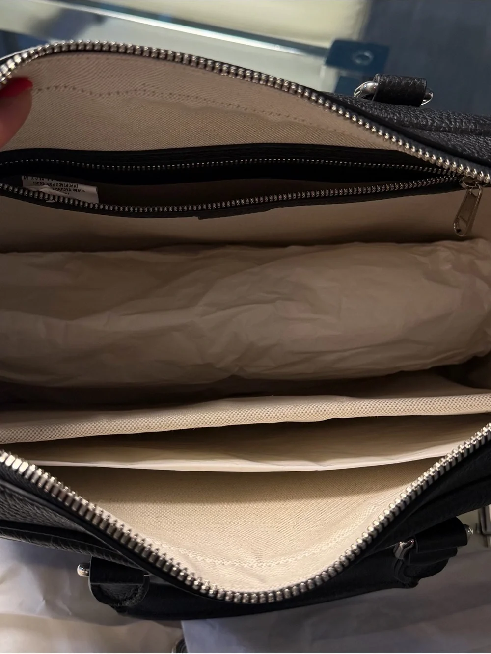 Gucci Black Embossed GG Leather Briefcase with Detachable Strap